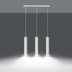 Lampadario a Sospensione in Acciaio 3xGU10 LUNA 3 da interno