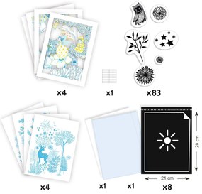 Set creativo - Cianotipia - Al chiaro della luna