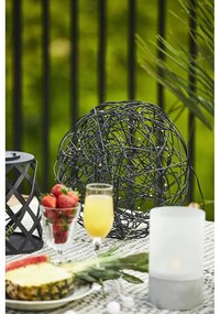 Lanterna LED nera, altezza 20 cm Calabria - Star Trading