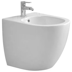 New Line Nyt Bidet A Pavimento filo parete In Porcellana Bianca