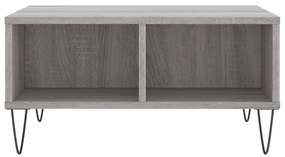 Tavolino da salotto grigio sonoma 60x60x30 cm legno multistrato