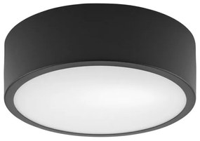 Plafoniera DANTE 1xE27/60W/230V diametro 26 cm nero