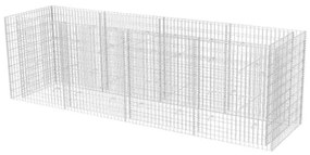 Gabbione Letto Rialzato da Giardino in Acciaio 360x90x100 cm