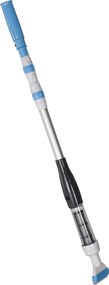 Aspirapolvere per Piscina Portatile Ø6x106-162 cm con Asta a 3 Livelli Blu e Bianco...