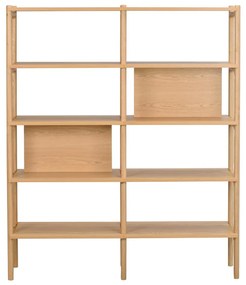 Libreria in rovere 140x166 cm Holton - Rowico