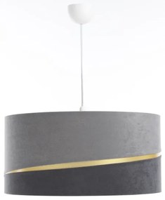 Lampadario a sospensione con filo SWING 1xE27/60W/230V grigio/oro