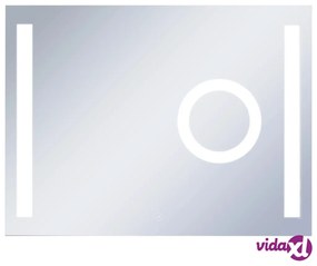 vidaXL Specchio LED da Bagno con Sensore Tattile 80x60 cm