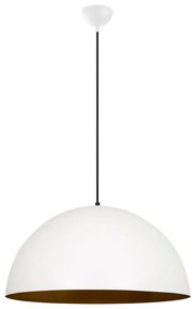Lampadario bianco con paralume in metallo ø 60 cm Sivani – Opviq lights