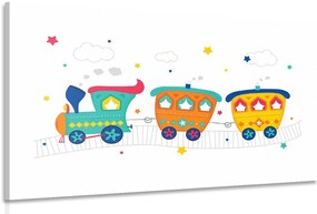 Quadro su tela – Trenino pastello