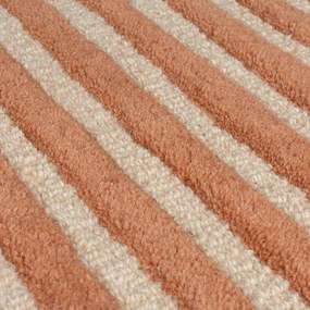 Tappeto color terracotta in lana tessuto a mano 200x290 cm Lozenge Terracotta – Flair Rugs