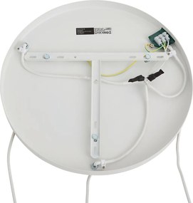 Lampada a sospensione Japandi bianca con paralumi organici 3 luci - Moonstone