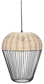 Atmosphera - Lampadario a sospensione con filo ANEA 1xE27/40W/230V rattan