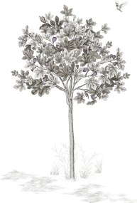 Isidore Leroy Carta da parati panoramica Arbustes Gris - Figuier