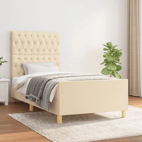 Giroletto Senza Materasso Crema 90x190 Cm İn Tessuto /