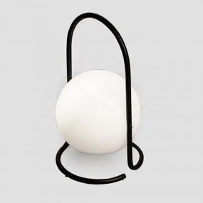 Lampada da tavolo a LED senza fili Balum Nero - Sklum