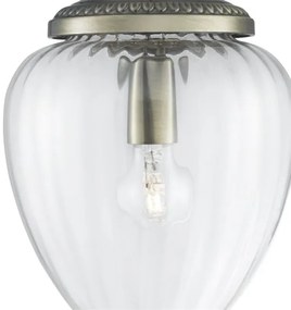 Searchlight 1091AB - Lampadario a sospensione con filo PINEAPPLE 1xE27/60W/230V ottone