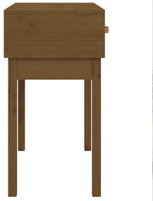 Tavolo consolle miele 76,5x40x75 cm in legno massello di pino