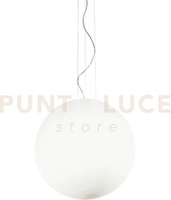 Mapa bianco lampadario a sospensione 1 luce attacco e27 d.50cm
