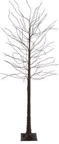Lampada da terra natalizia albero marrone 180 cm con LED e timer IP44 - Ki