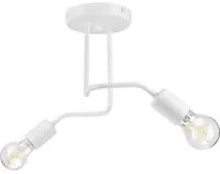 Lampada a Soffitto Charlie, Bianco, Metallo, 26x45x32 cm, EPIKASA