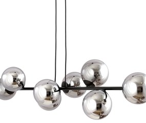 Lampadario a sospensione ROSSI 8 GRAFITE e MIELE