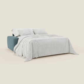 Cloud Divano letto materasso H17 cm dai morbidi cuscini in tessuto impermeabile T06 azzurro