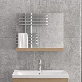 Specchiera bagno contenitore da 75 cm con 2 ante NEL-75 - KAMALU