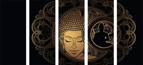 Quadri 5 pezzi – Forza armoniosa del Buddha
