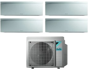 Daikin - Climatizzatore Condizionatore Bluevolution Quadri Split Inverter serie emura white iii 7+7+7+7 con 4MXM68N R-32 Wi-Fi Integrato
