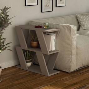 Tavolino da Soggiorno Laterale 60x22x57 cm in MDF Lazena Tortora...