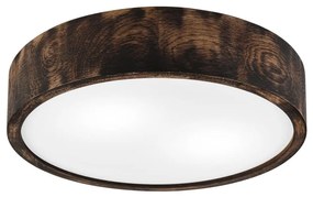 Lampada a soffitto OAK SMOKY 2xE27/15W/230V Ø37,5 cm rovere marrone scuro