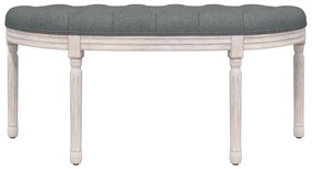 Panca grigio scuro 110,5x45x49 cm in tessuto