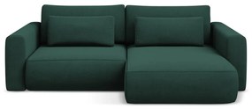 Divano angolare verde allungabile/con contenitore (con penisola a destra/con chaise lounge) Kapua – Makamii