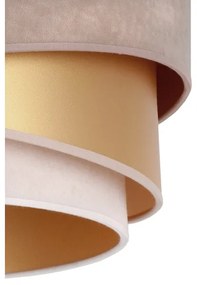 Duolla - Lampadario a sospensione con filo KOBO 1xE27/15W/230V diametro 45 cm beige/oro/color crema