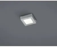 Plafoniera Quadrata Zeus Led Dimmerabile Nichel 12x12 cm Trio Lighting