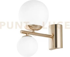 Applique a parete hera oro 2 luci attacco g9 15x23x29cm in metallo ...