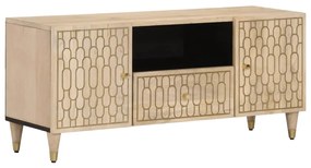 Mobile porta tv 105x33x46cm in legno massello di mango