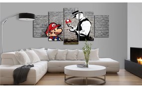 Quadro Super Mario Mushroom Cop (Banksy)