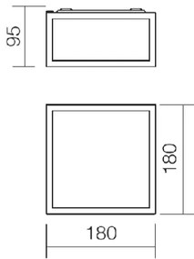 Redo 01-1236 - Plafoniera LED da bagno EGO 12W/230V IP44, cromo lucido