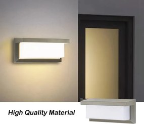 Brilagi - Applique da esterno LED RGBW BRICKY 1xE27/15W/230V grigio IP54