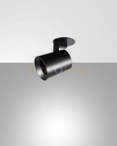 Modo incasso spot nero 1 luce alluminio spazzolato orientabile att...