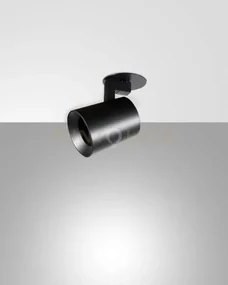 Modo incasso spot nero 1 luce alluminio spazzolato orientabile att...