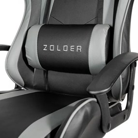 Sedia da gioco VARR Zolder nero/grigio
