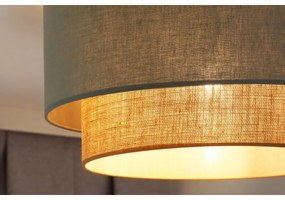 Duolla - Plafoniera BOHO 1xE27/15W/230V diametro 45 cm verde/marrone