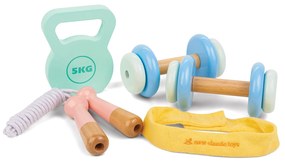 Set fitness in legno per bambini