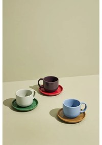 Tazza blu e marrone chiaro in gres Amare - Hübsch