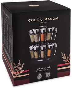 Cole&Mason - Rastrelliera rotante con barattoli per spezie MASTER 21 pz.