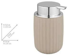 WENKO 25184100 - Dispenser di sapone AGROPOLI 250 ml beige