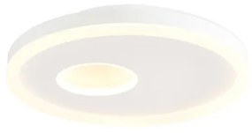 Plafoniera LED Acryl Ø 40 cm dorato IP20 cct da bianco caldo al bianco neutro, 3900 lumen