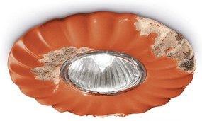 Spot Vintage Ceramica Arancio 1 Luce Gu10 12Cm